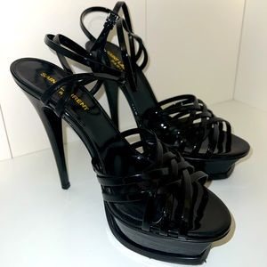 YSL TRIBUTE CAGE HEELS